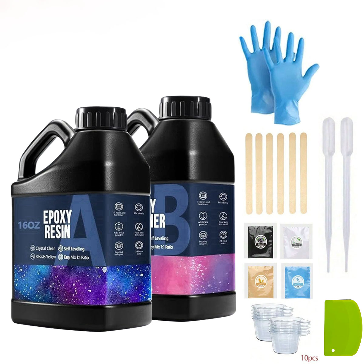 Woodworking Resin - 1000ml Kristal Berraklığında Epoksi Reçine Kiti