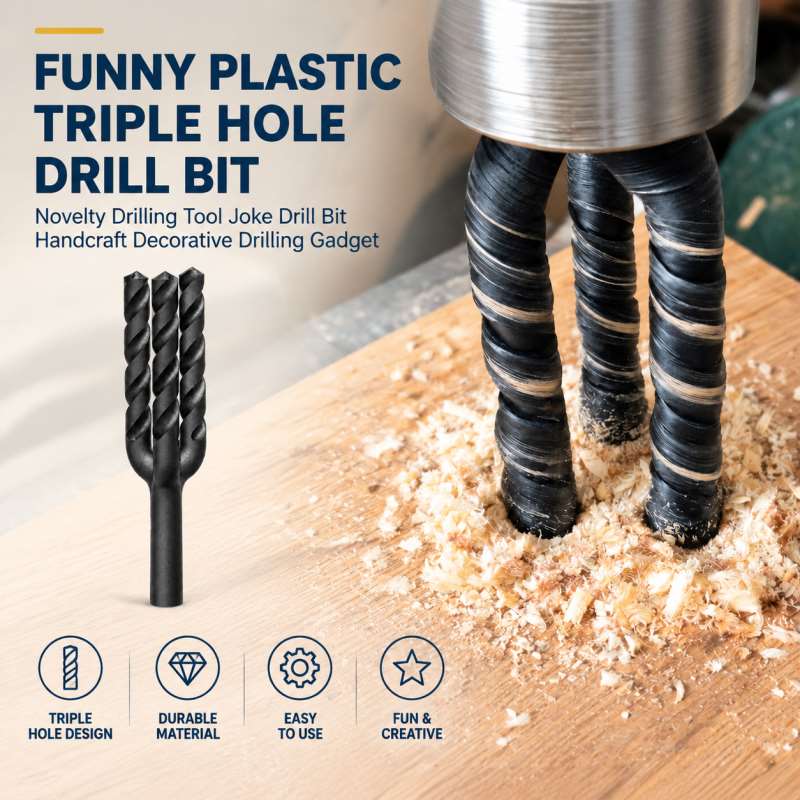 Woodworking Jokes - Komik Plastik Üç Delikli Matkap Ucu,